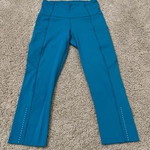 Lululemon Turquoise  Blue Athletic Leggings Size 4